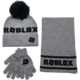 Čepice Roblox - Logo, s rukavicemi a šálou, dětská