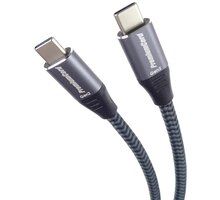 PremiumCord kabel USB-C, USB 3.2 gen. 2, 3A, 60W, 20Gbit/s, opletený, 2m_1160765990