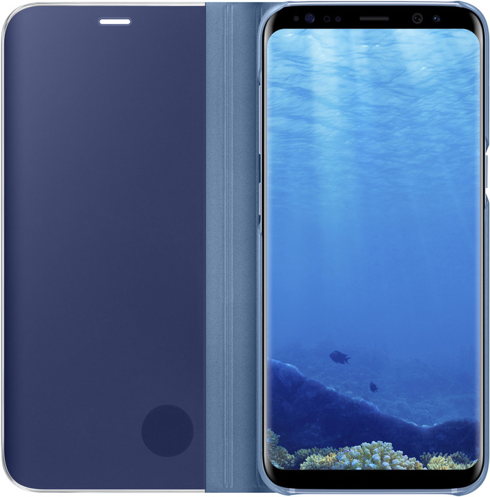 Samsung S8 Flipové pouzdro Clear View se stojánkem, modrá_1164460039