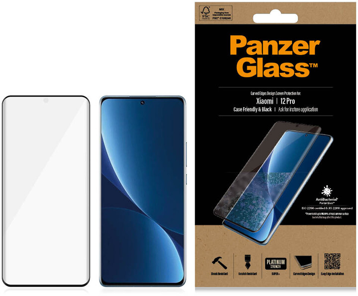 PanzerGlass ochranné sklo Premium pro Xiaomi 12 Pro/12S Pro/13 Pro, černá_1710626399