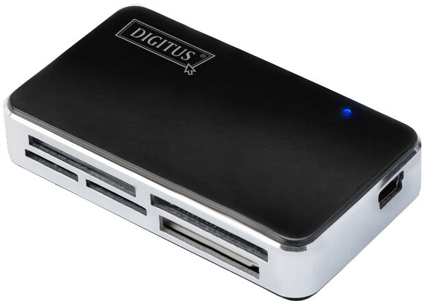 Ednet Micro USB OTG USB Hub a čtečka karet, USB 2.0 hub, čtečka paměťových karet, černá barva_1916789991