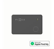 FIXED Smart tracker Tag Card s podporou Find My, bezdrátové nabíjení, černá FIXTAG-CARD-BK