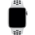Apple řemínek pro Watch Series 5, 40mm sportovní Nike - S/M a M/L, platinová/černá_1404138609