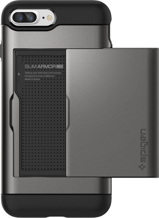 Spigen Slim Armor CS pro iPhone 7 Plus, gunmetal_1371093833