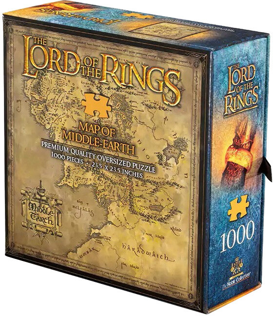 Puzzle Lord of the Rings - Middle Earth Map, 1000 dílků_1889764435