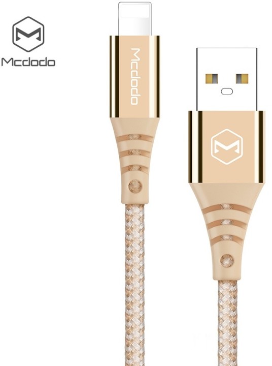 Mcdodo Flash datový kabel Lightning, 1,8m, zlatá_424257707