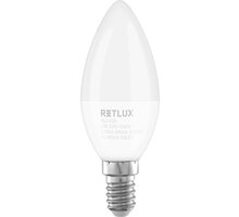 Retlux žárovka RLL 426, LED C37, E14, 6W, teplá bílá 50005315