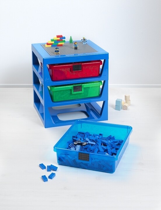 Organizér LEGO, 3 zásuvky, modrá_1959258401