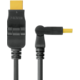 PremiumCord Kabel HDMI A - HDMI A M/M 15m, otočné zlacené konektory,HDMI 1.3b