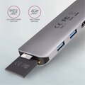 AXAGON multifunkční hub, USB 3.2 Gen 1,2x USB-A, HDMI, SD/microSD, PD 100W_1488900671