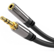 PremiumCord prodlužovací kabel Jack 3.5mm, M/F, HQ, stíněný, 3m, černá