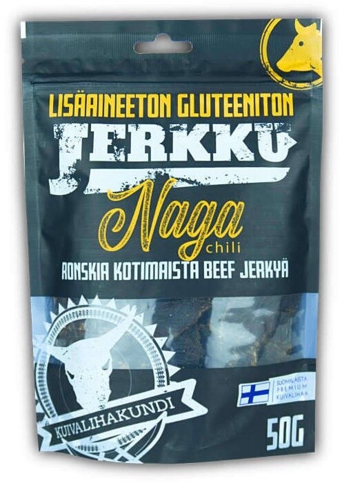 Kuivalihakundi - Hovězí jerky Naga chilli, 50g_293013899