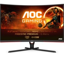 AOC C32G3AE - LED monitor 31,5" Herní myš AOC AGON AGM700 v hodnotě 1299 Kč + O2 TV HBO a Sport Pack na dva měsíce