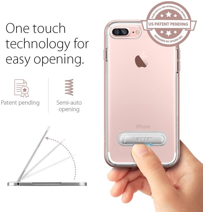 Spigen Crystal Hybrid pro iPhone 7 Plus, rose gold_2033784667