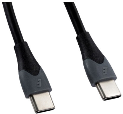 Energizer datový kabel USB-C - USB-C, 2.4A, silikonový, 1.2m, černá