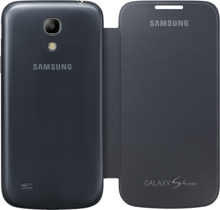Samsung flipové pouzdro EF-FI919BB pro Galaxy S4 mini, černá_2054359937