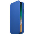 Apple iPhone X Leather Case, elektro modrá_1571532484