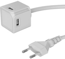 PowerCube rozbočovač USBcube Extended 4xUSB, 1.5m, bílá_549419341