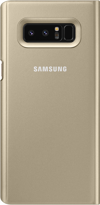 Samsung flipové pouzdro Clear View se stojánkem pro Note 8, zlatá_361077289