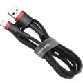 Baseus odolný nylonový kabel USB Lightning 1.5A 2M, červená + černá_814216664