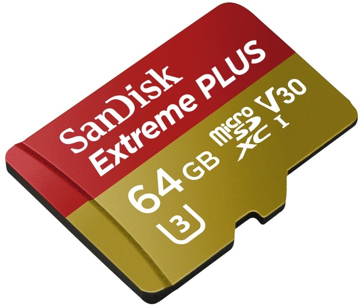 SanDisk Micro SDXC Extreme Plus 64GB 95MB/s UHS-I U3 V30 + SD adaptér_177213311