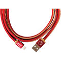 PlusUs LifeStar Handcrafted USB Charge & Sync cable (25cm) Lightning - Red /Yellow