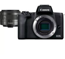Canon EOS M50 Mark II, černá + EF-M 15-45mm IS STM