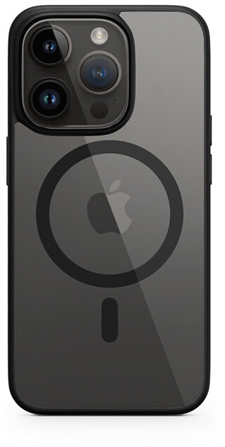 EPICO zadní kryt Mag+ Hero s podporou MagSafe pro iPhone 15 Pro Max, transparentní černá_1640932563