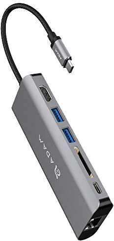 Adam elements Casa Hub A01 USB 3.1 Type-C 6-in1 Multi-Function Hub (3y warranty), šedá_1201547874