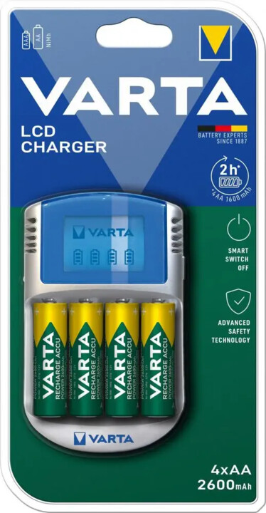 VARTA nabíječka LCD Charger + 4x AA 2600mAh_979884574