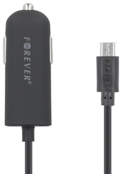 Forever autodobíječ micro USB 2100mA TFO, černý_1314149834