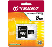 Transcend Micro SDHC 8GB Class 4 + adaptér_805238029