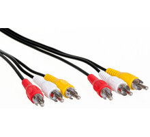AQ KVK020, 3RCA(cinch)/3RCA(cinch) kompozit audio video kabel, 2m_1955699748