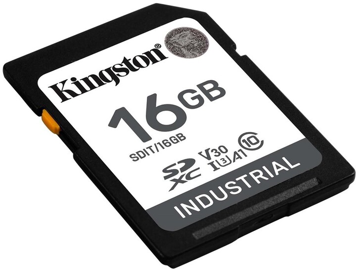 Kingston Industrial Secure Digital (SDHC), 16GB, černá_1618475531
