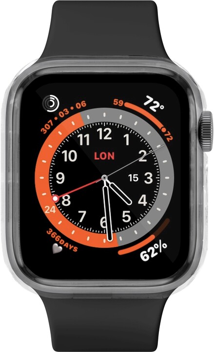 FIXED Ochranné pouzdro Pure s temperovaným sklem pro Apple Watch 40mm, čirá_1323708308