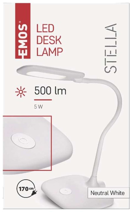 Emos LED stolní lampa Stella, bílá_816709318