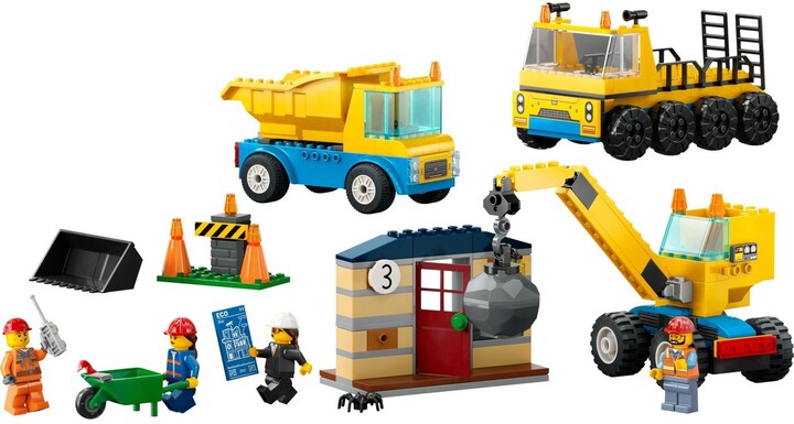 LEGO® City 60391 Vozidla ze stavby a demoliční koule_44352146