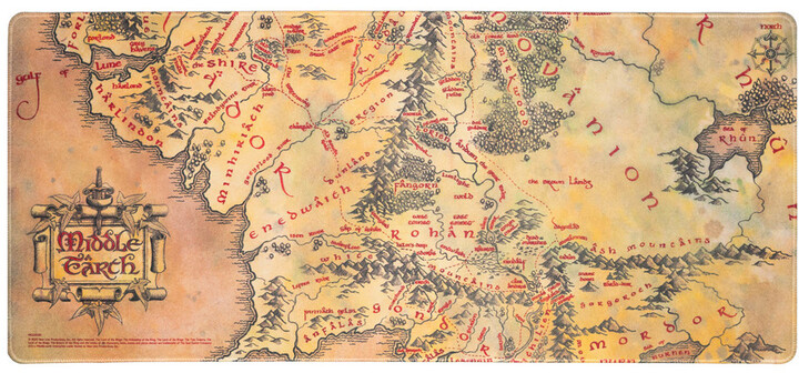 The Lord Of The Rings: A Map Of Middle-Earth, XL_1639263854