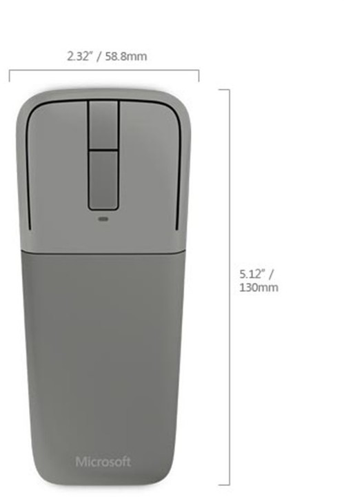 Myš Microsoft Arc Touch Mouse, bluetooth, šedá pouze k NB Acer