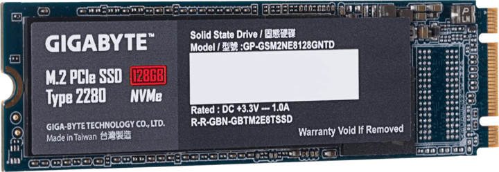 GIGABYTE SSD, M.2 - 128GB_992003594