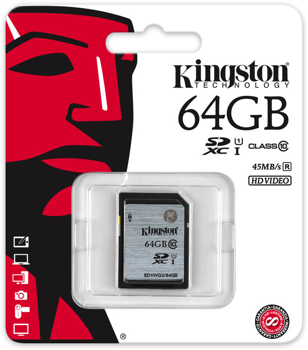 Kingston SDXC 64GB Class 10 UHS-I_1927245033