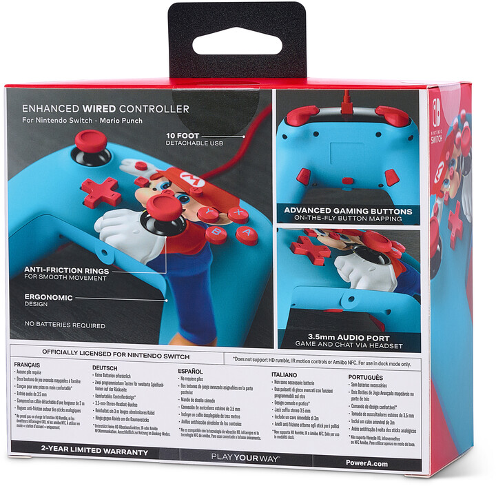 PowerA Enhanced Wired Controller, Mario Punch (SWITCH)_1717523325