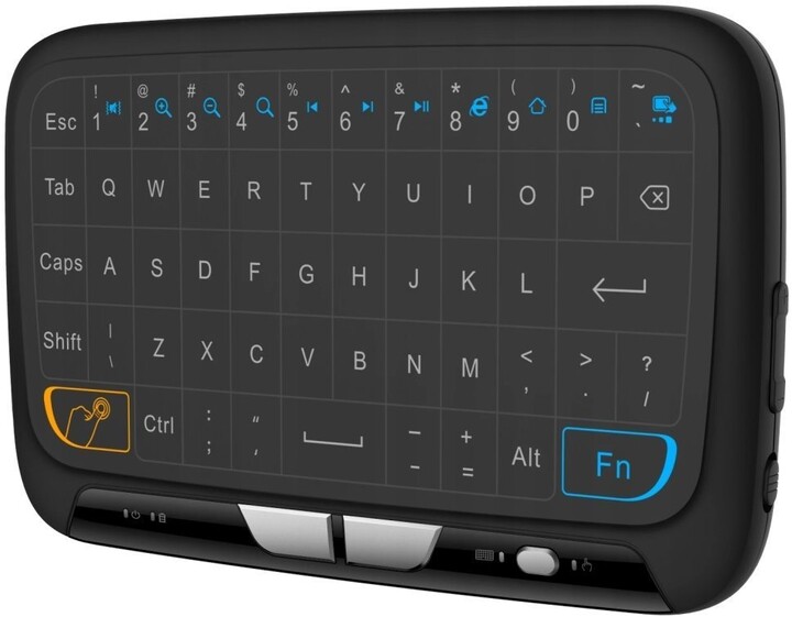 XtendLan H18 dálkové ovládání, klávesnice, touchpad, černá_2059632383