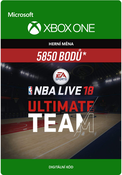 NBA Live 18 - 5850 NBA Points (Xbox ONE) - elektronicky_1342611678