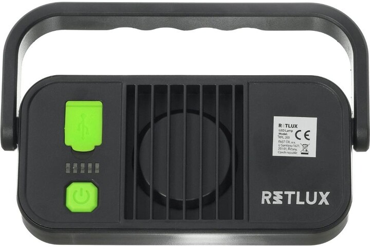 Retlux pracovní svítilna RPL 200, nabíjecí, 10W, černá_1361316289