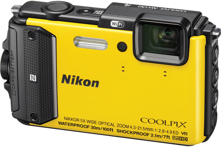 Nikon Coolpix AW130, Diving Kit, žlutá_1281085589