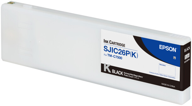 Epson ColorWorks SJIC26P(K): Ink cartridge, černá, pro CW C7500_1446029319