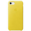 Apple kožený kryt na iPhone 8 / 7, jasně žlutá