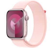 Apple Watch Series 9, 45mm, Pink, Light Pink Sport Loop MR9J3QC/A