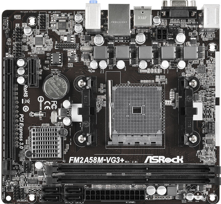 Asrock fm2a58m vg3 не стартует